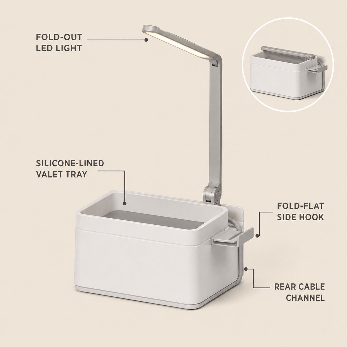 GOMEZ PULSE LightFold Bedside Valet
