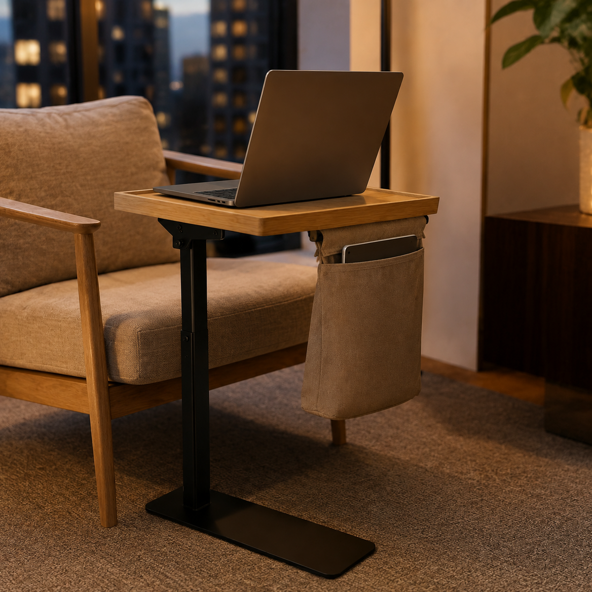GOMEZ PULSE ReachRest Sofa Caddy Table