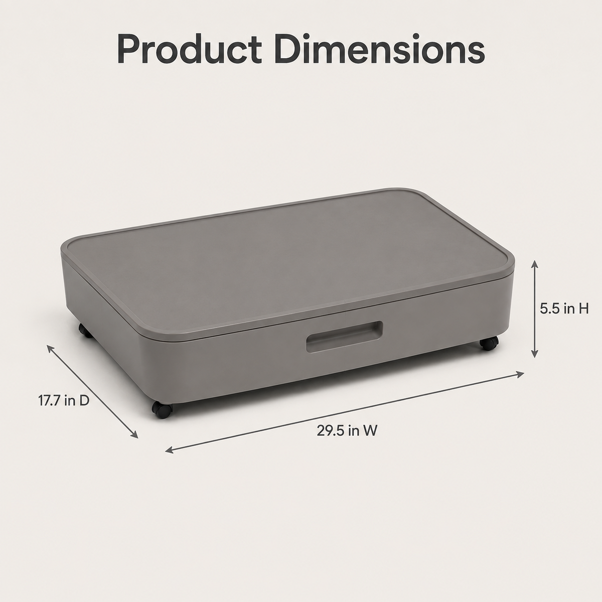GOMEZ PULSE SlideArc Under-Sofa Storage Dock